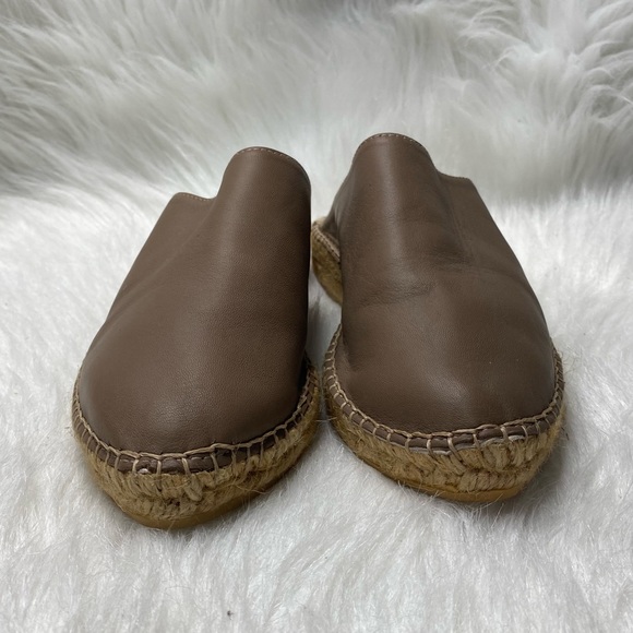 Gaimo Espadrilles Leather Almond Toe Mules Sandals Size EU37 US 6.5 - Picture 3 of 10